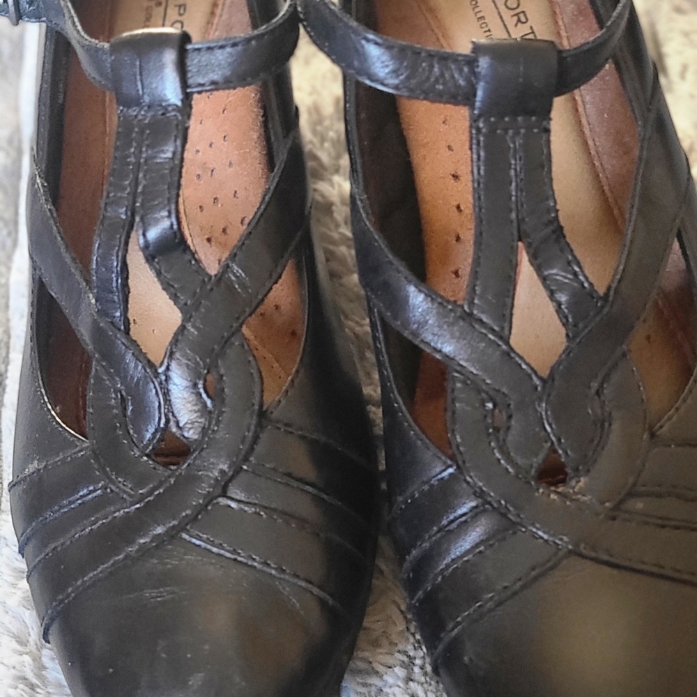 Rockport Black Leather Heels